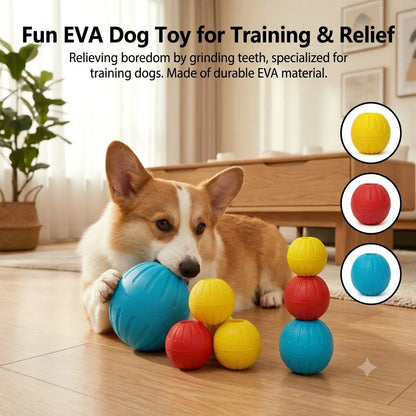 Multi Color EVA Dog Ball with Hole Durable Floating Interactive Chew & Fetch Toy Pet Chew Toys OEM ODM Supported for Bulk Orders