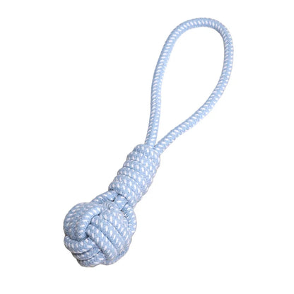 Braided Cotton Rope Eco-Friendly Casual Dog Chew Toy Heavy Duty Interactive Tug Toy with Knot Design for Puppies and Dogs
